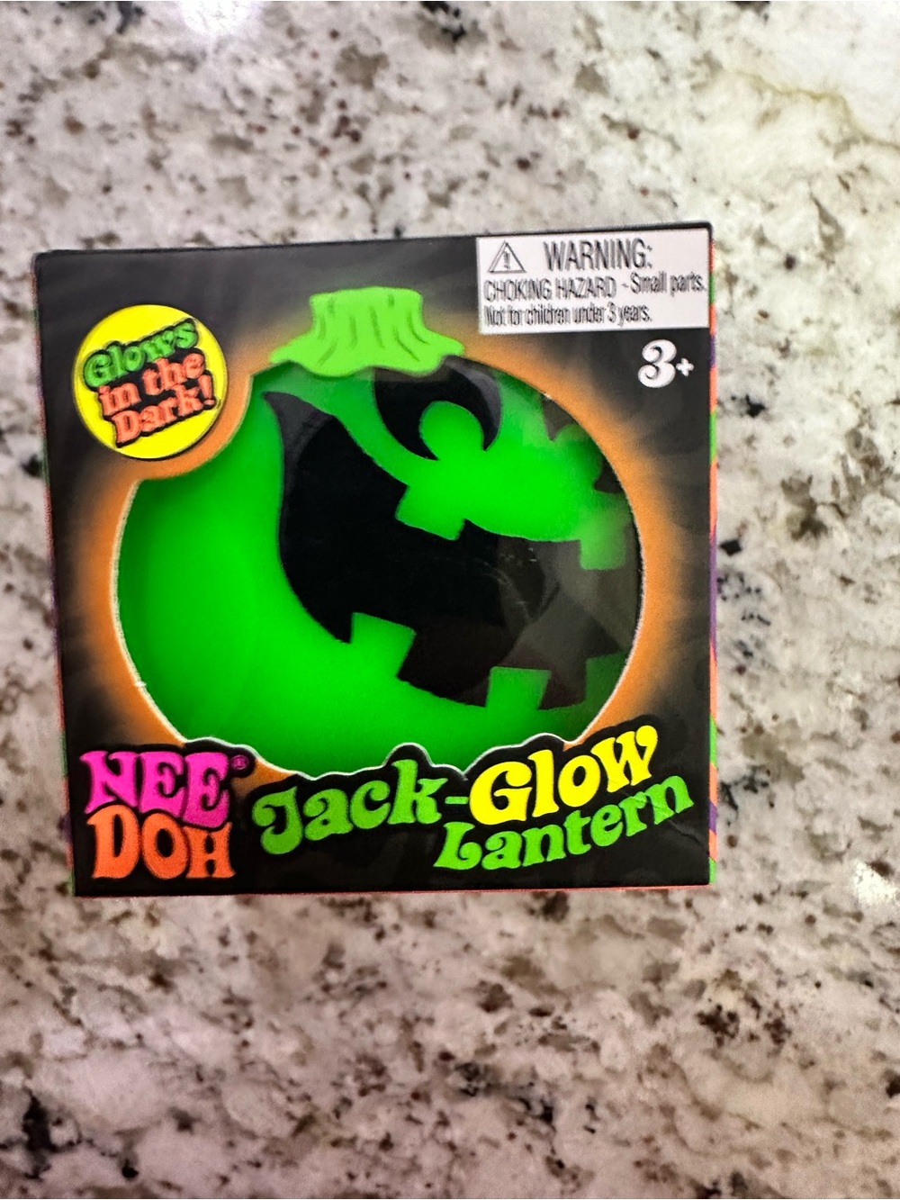 🎃💚NeeDoh Jack-Glow Lantern – GLOW IN THE DARK! 💚🎃